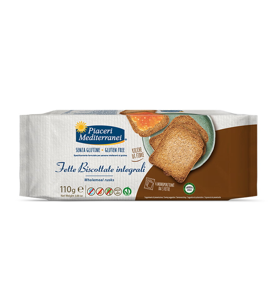 Piaceri Mediterranei Fette biscottate integrali 110 g