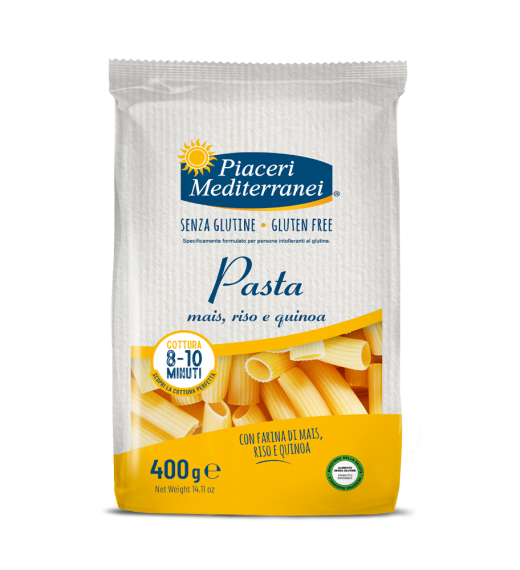 Piaceri Mediterranei Rigatoni mais riso e quinoa 400 g