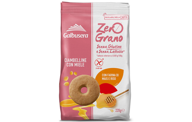 Galbusera ZeroGrano Ciambelline  con miele 220 g
