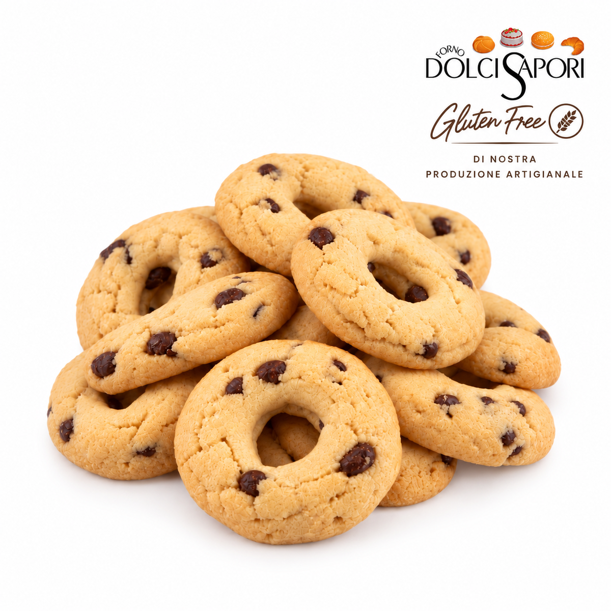Dolci Sapori – Ciambelline con gocce di cioccolato 250 g
