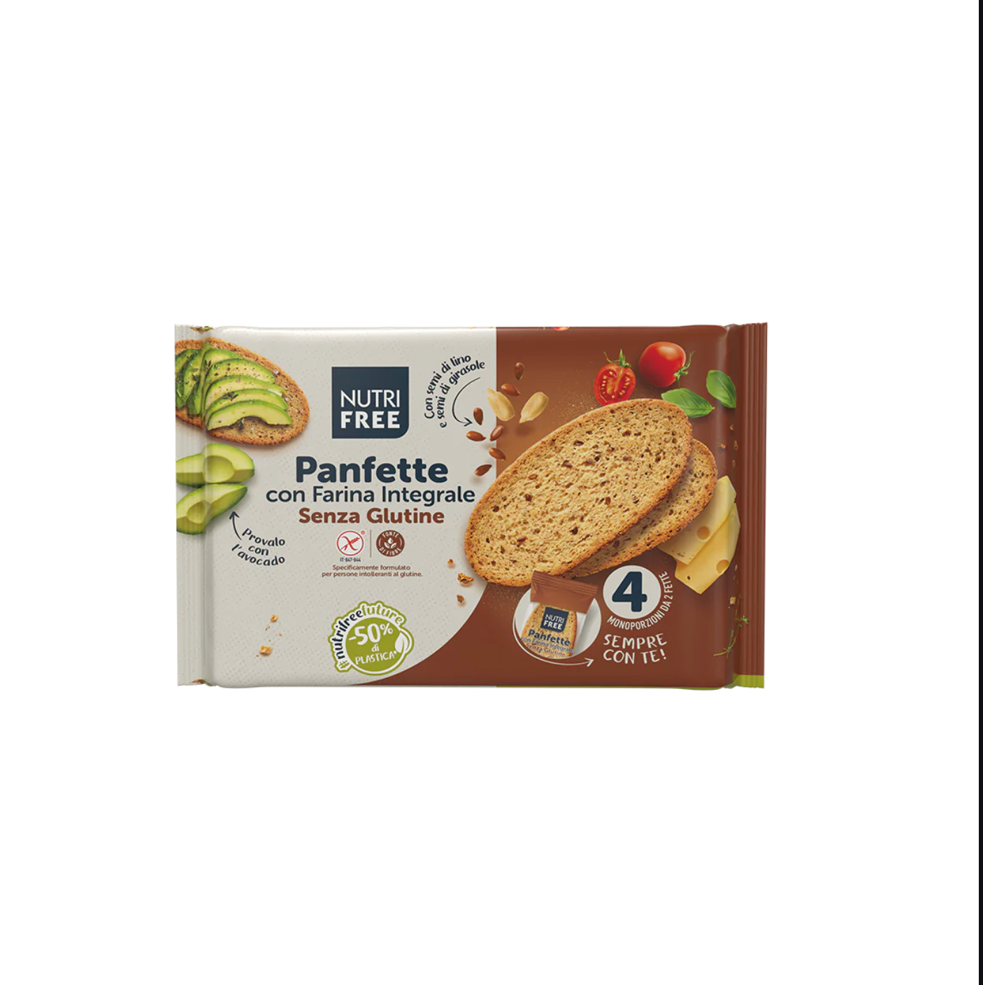 Nutrifree Panfette con Farina Integrale 340 g