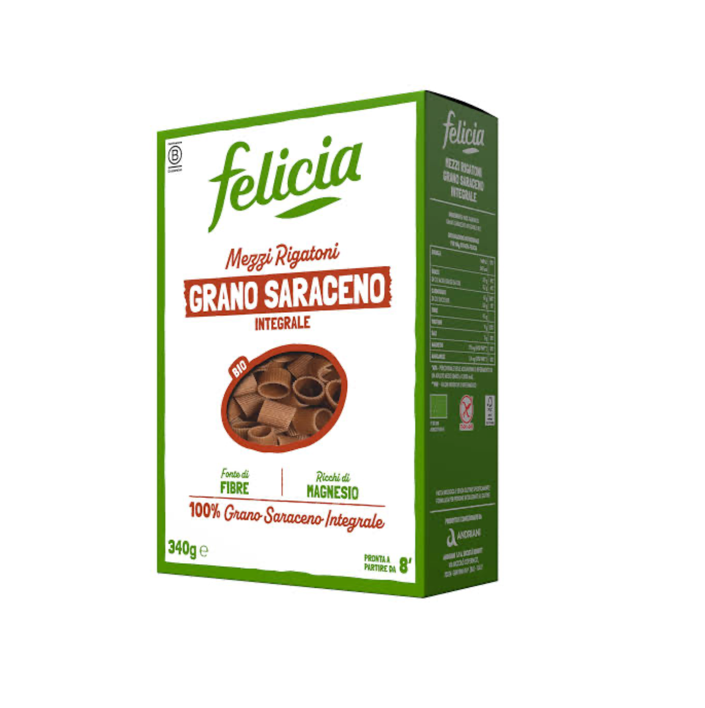Felicia Mezzi Rigatoni di Grano Saraceno Integrale