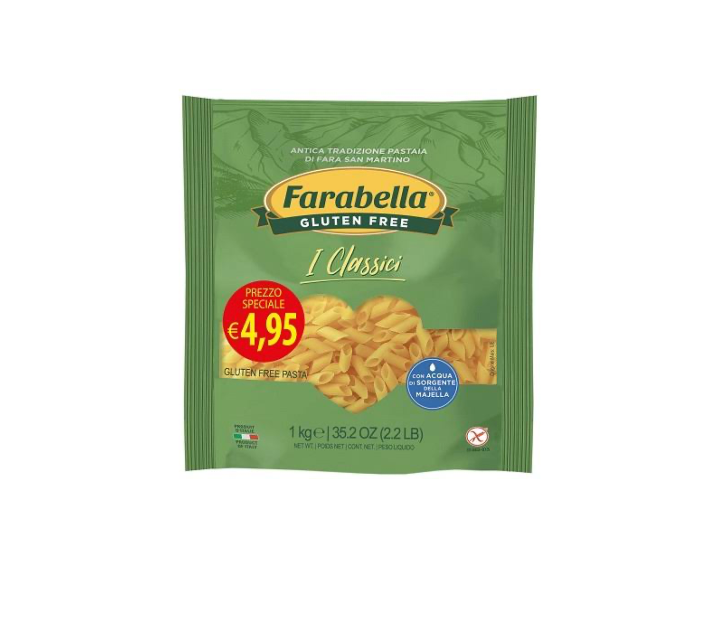 Farabella Penne Corte Senza Glutine 1kg