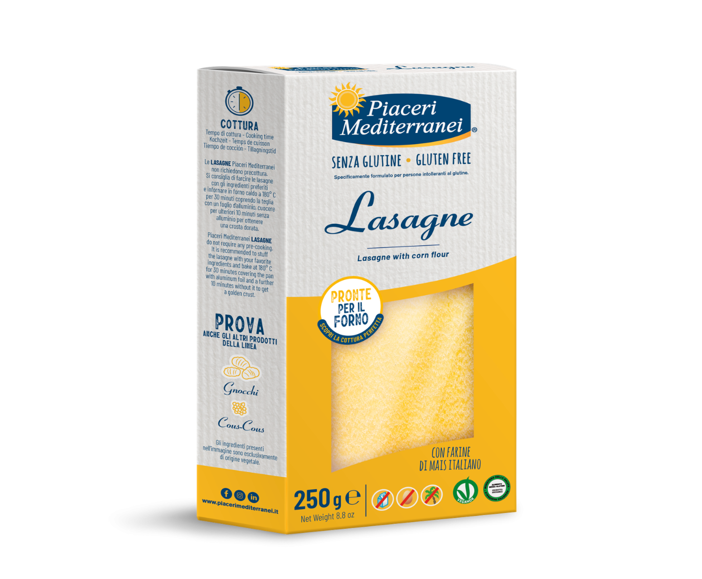 Piaceri Mediterranei Lasagne Senza Glutine 250g