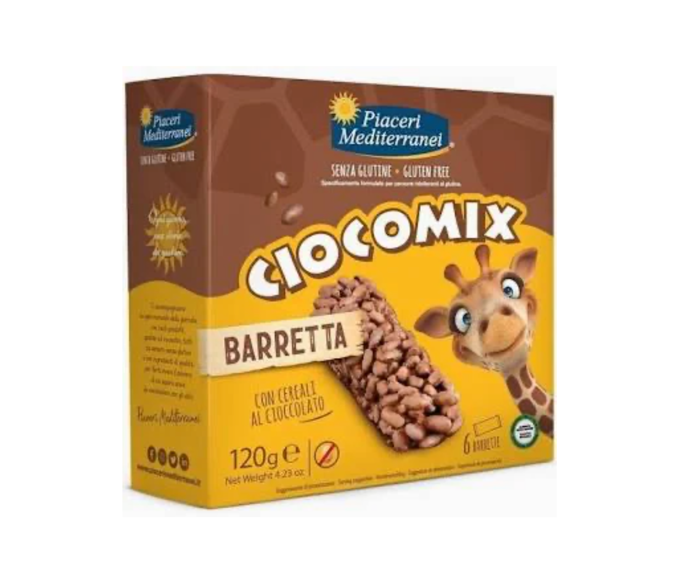 Piaceri Mediterranei Choco Mix Barrette Senza Glutine 120g