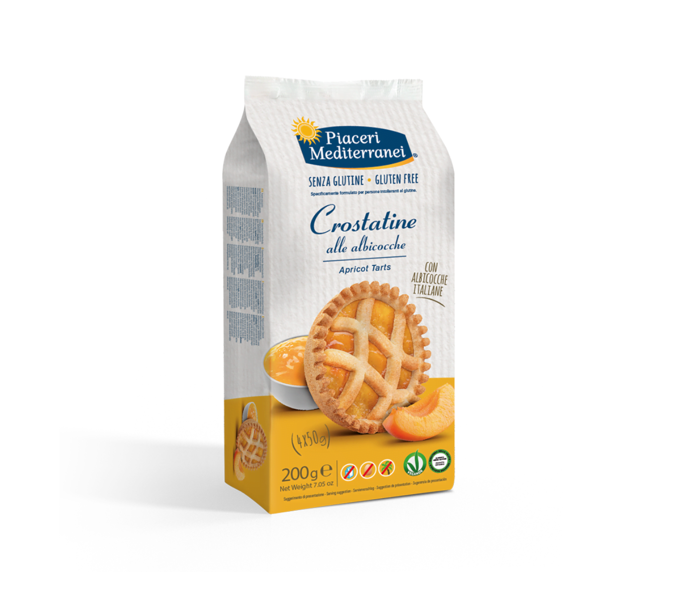 Piaceri Mediterranei Crostatina all'Albicocca  200g