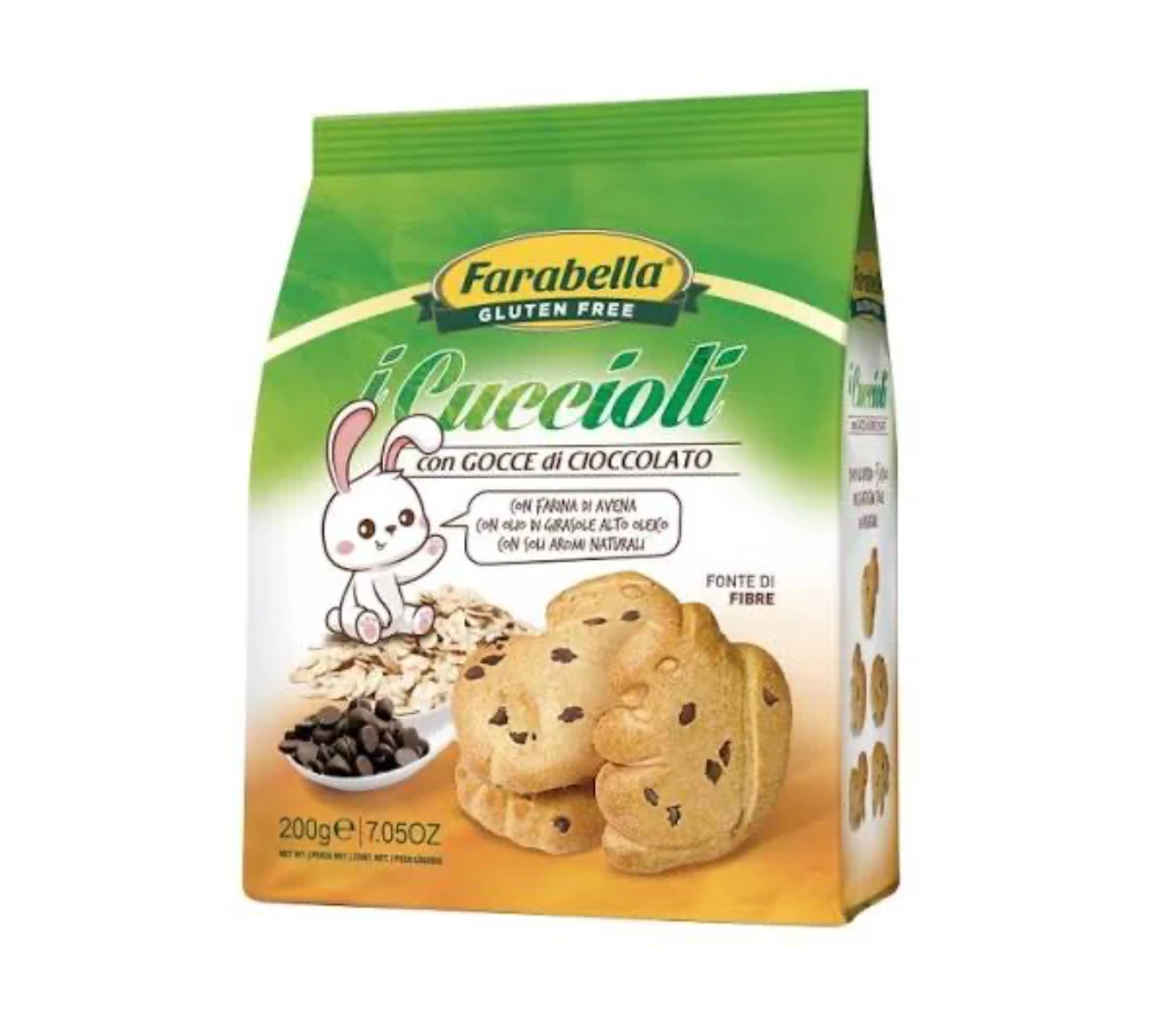 Farabella I Cuccioli con Gocce di Cioccolato Senza Glutine 200g