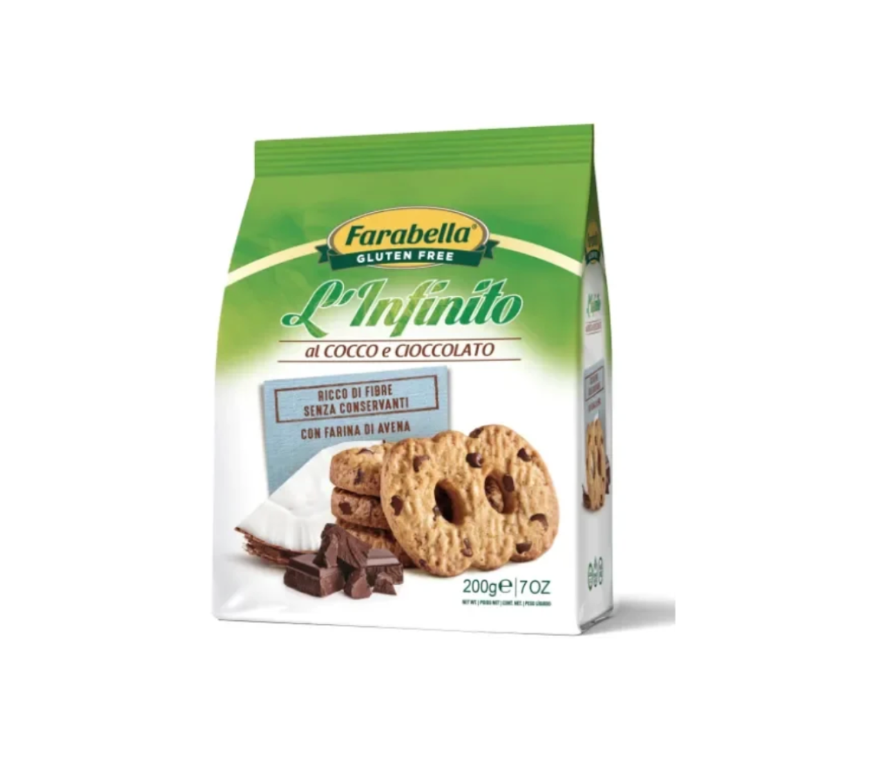 Farabella  L'Infinito Cocco e Cioccolato Senza Glutine 200g