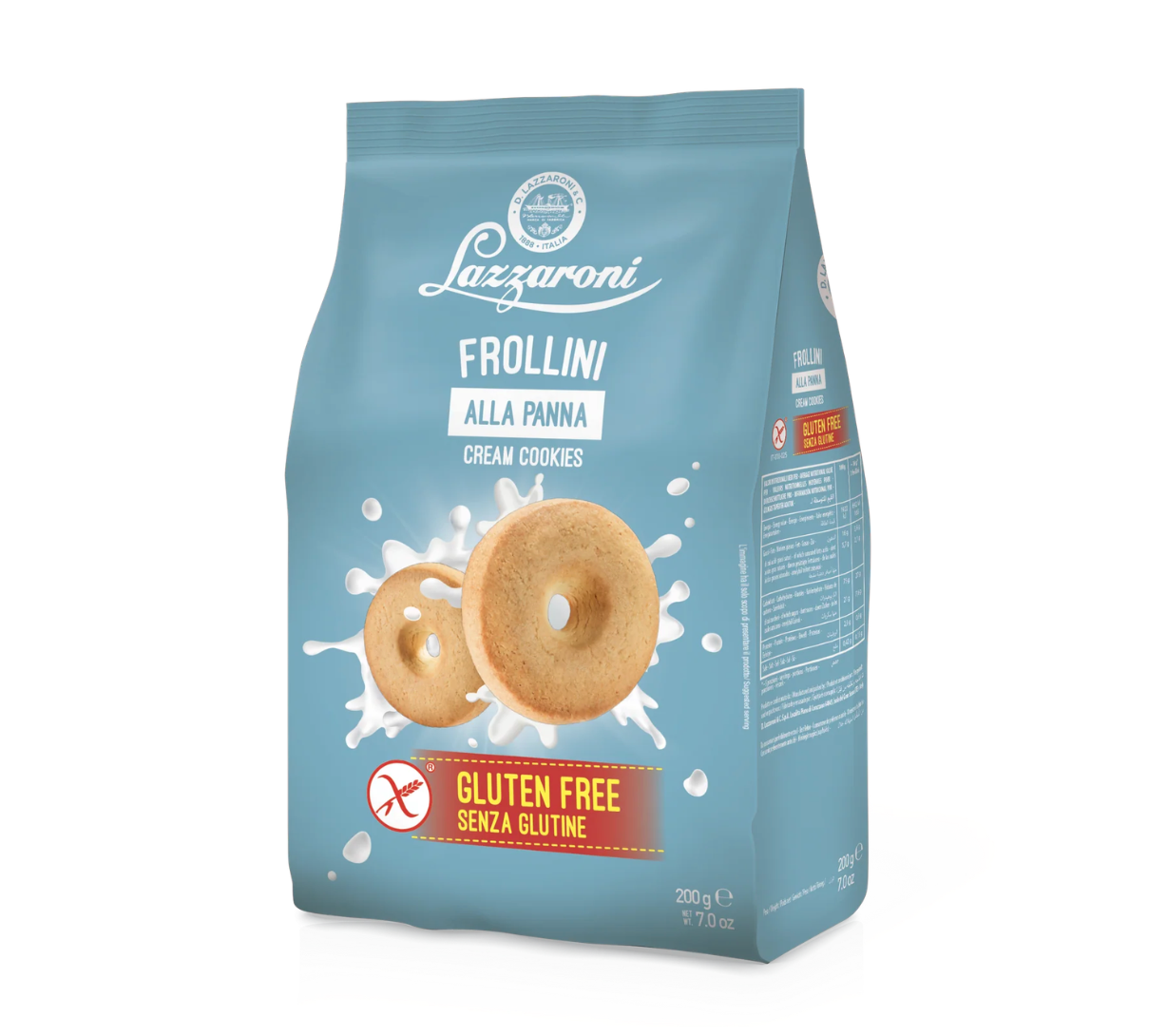 Lazzaroni Frollini alla Panna Senza Glutine 200g