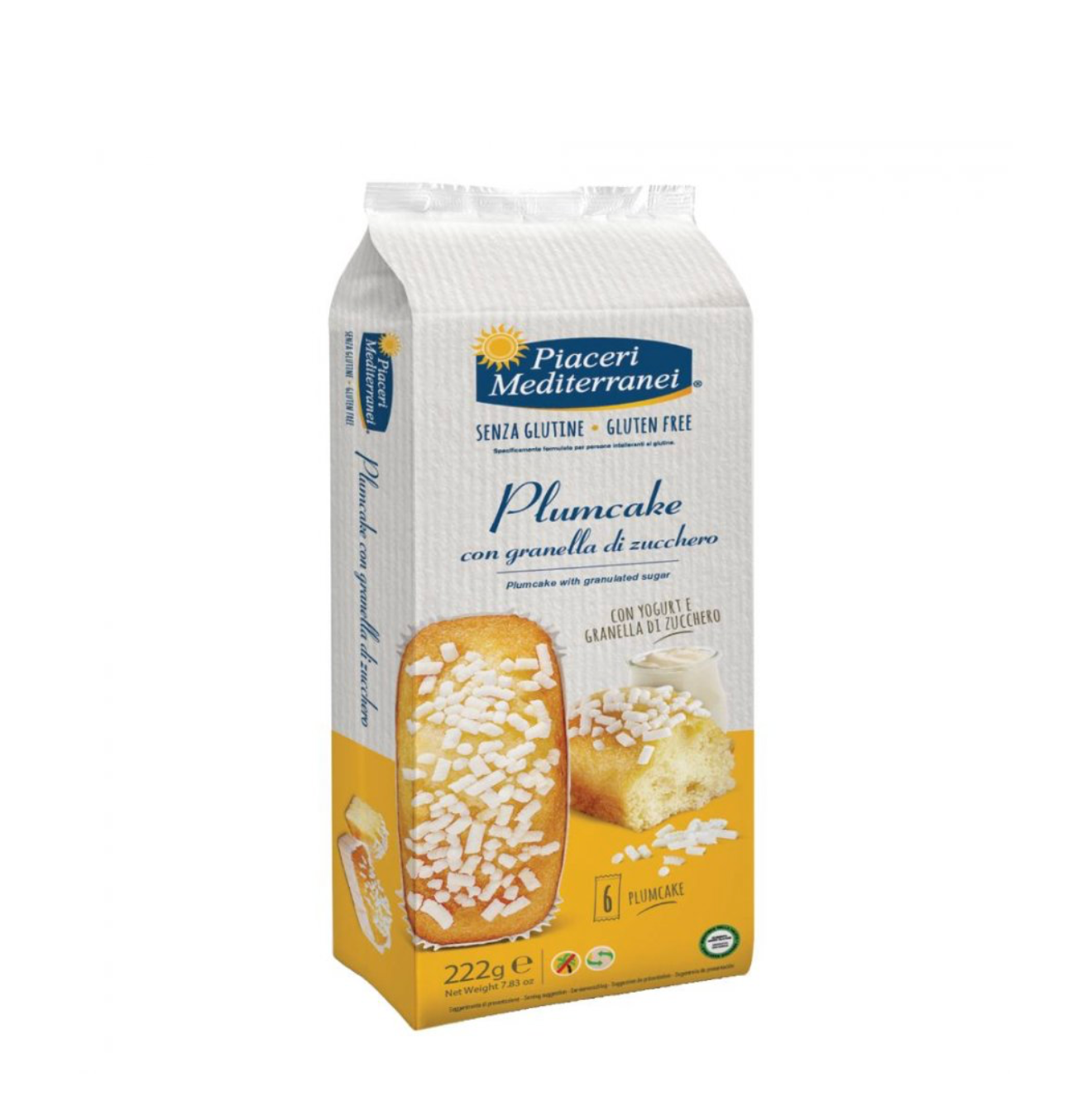 Piaceri Mediterranei Plumcake con Granelli di Zucchero 222g