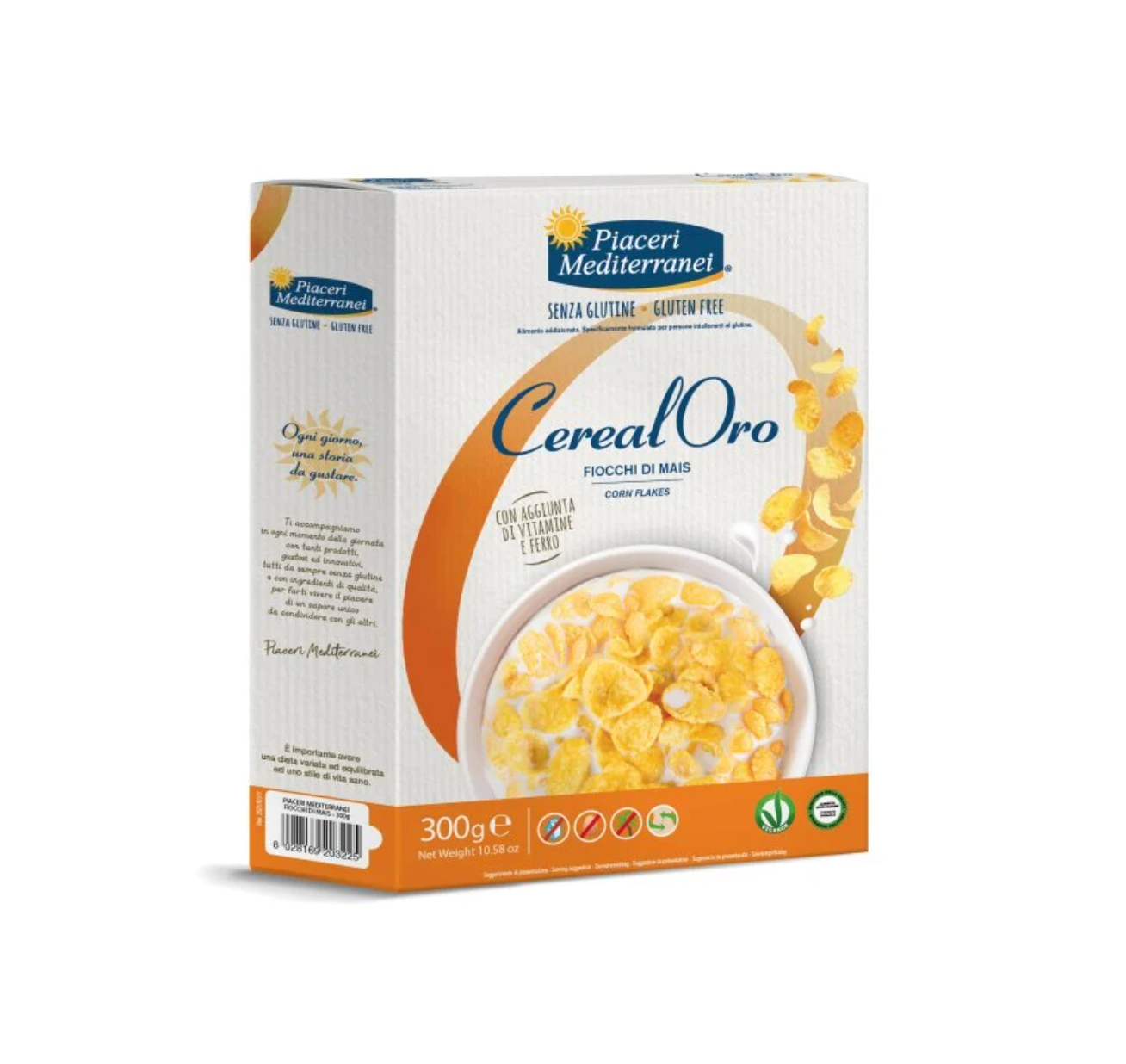 Piaceri Mediterranei Cereal Oro Fiocchi di Mais 300g