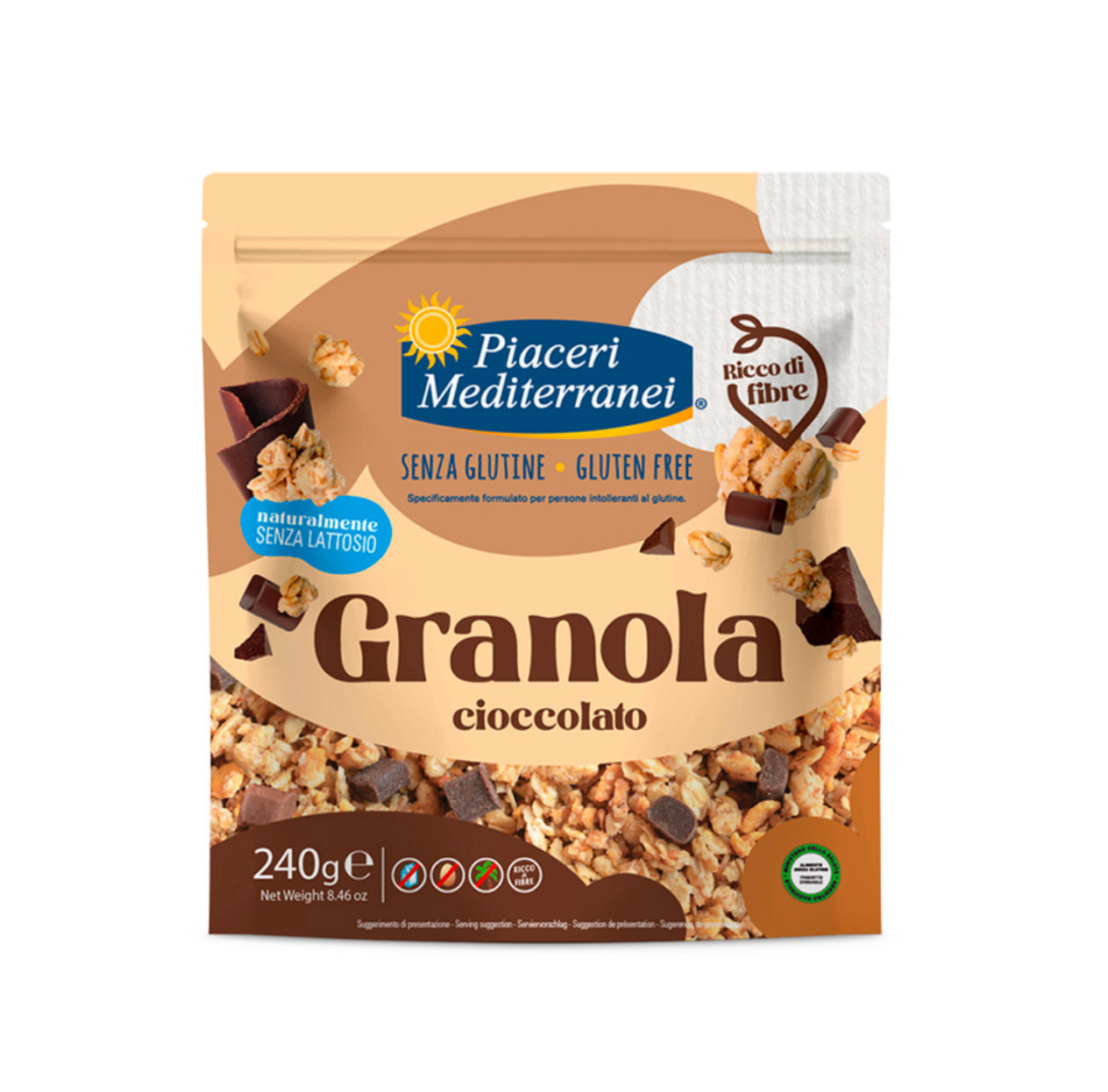 Piaceri Mediterranei Granola  al Cioccolato 240g