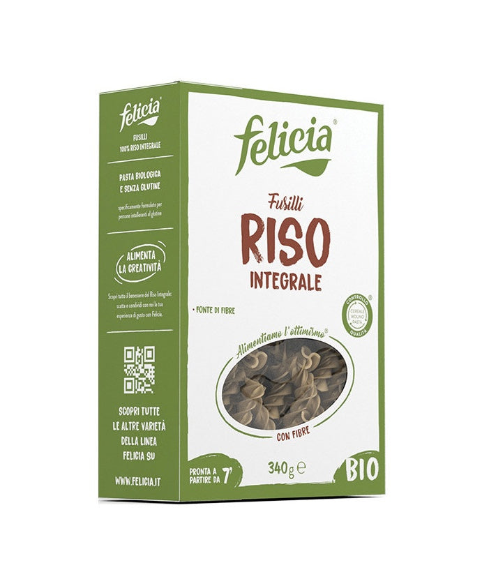 Felicia Fusilli Riso Integrale Senza Glutine 340 g