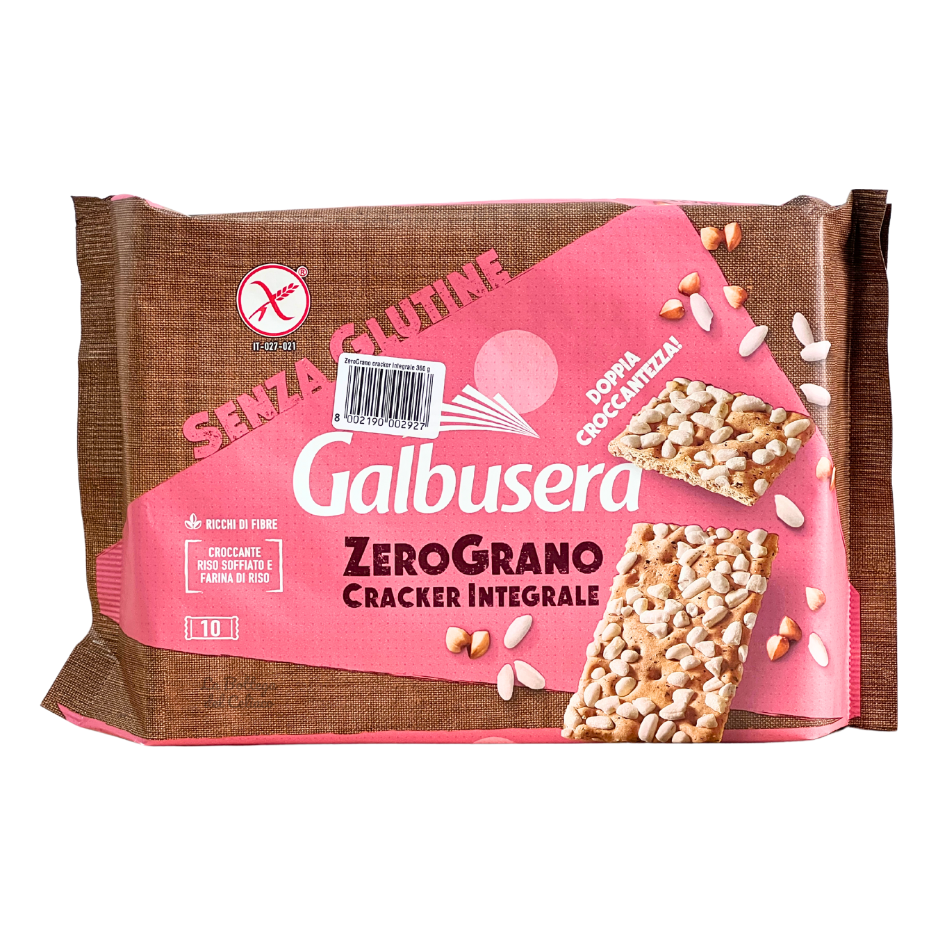 Galbusera Cracker integrale zero grano